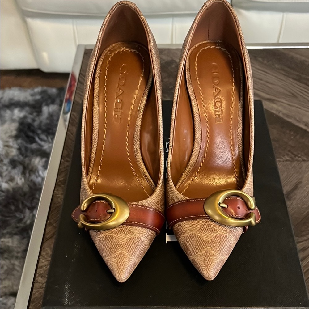 Coach Brown Leather Women's Shoes